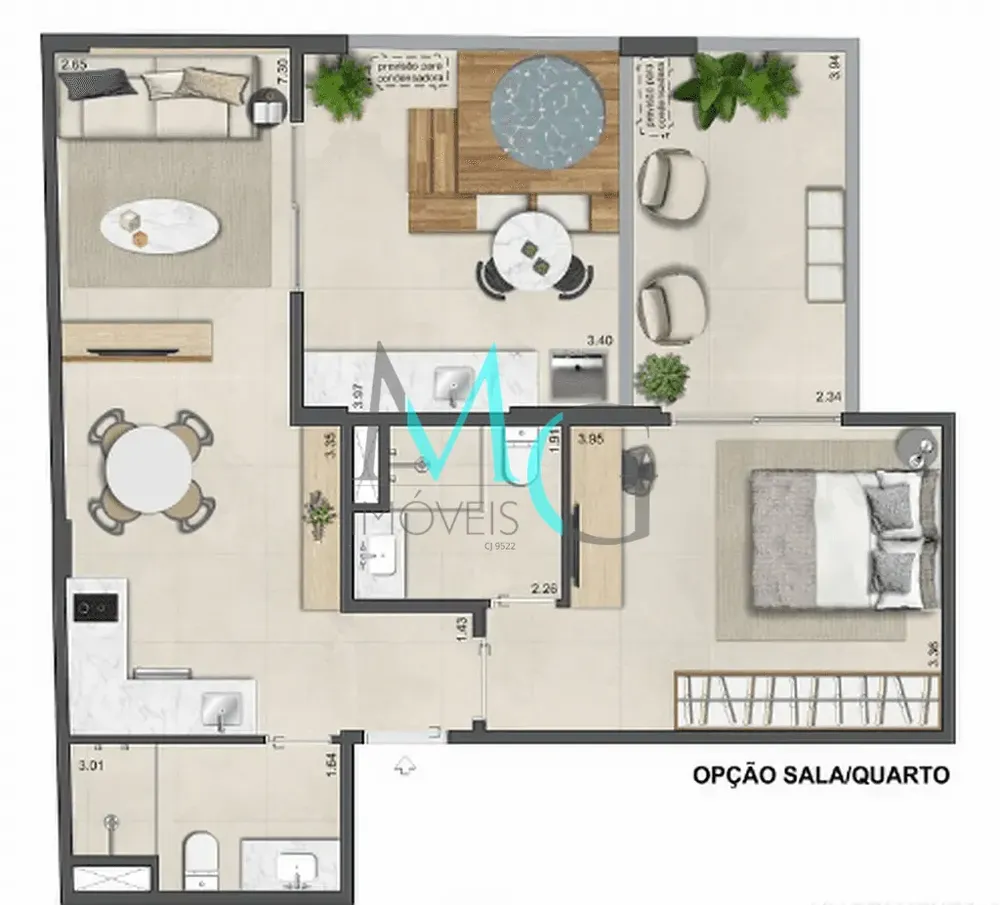 Apartamento, 2 quartos, 61 m² - Foto 24