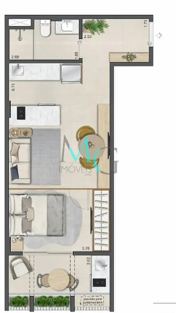 Apartamento, 2 quartos, 61 m² - Foto 3