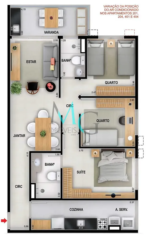 Apartamento, 2 quartos, 57 m² - Foto 13