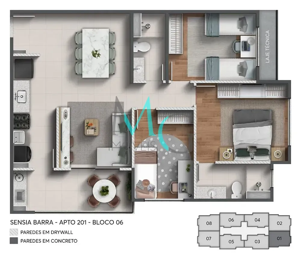 Apartamento, 2 quartos, 57 m² - Foto 22