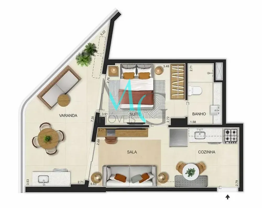 Cobertura, 1 quarto, 41 m² - Foto 32