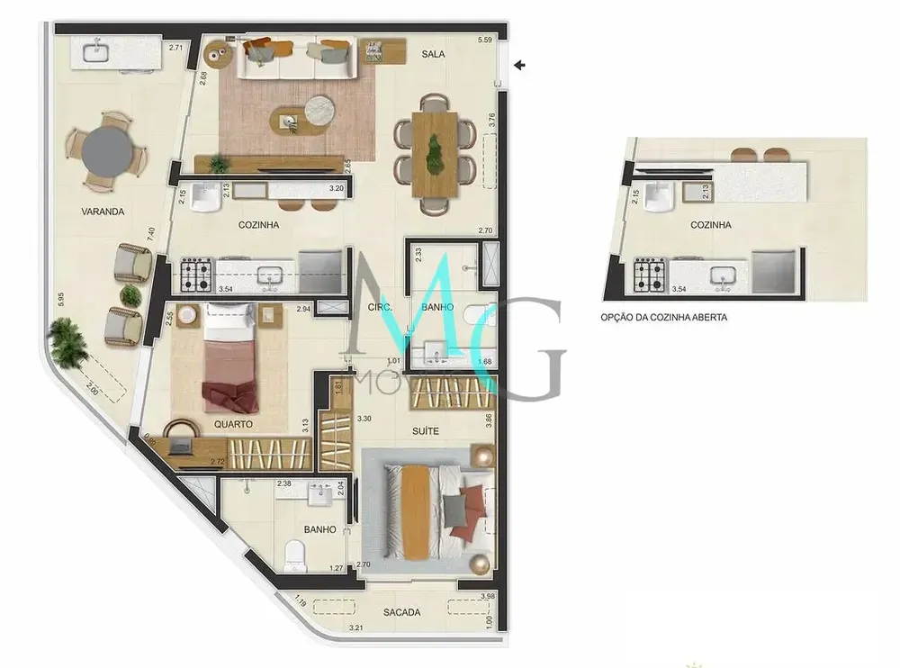 Cobertura, 1 quarto, 41 m² - Foto 35