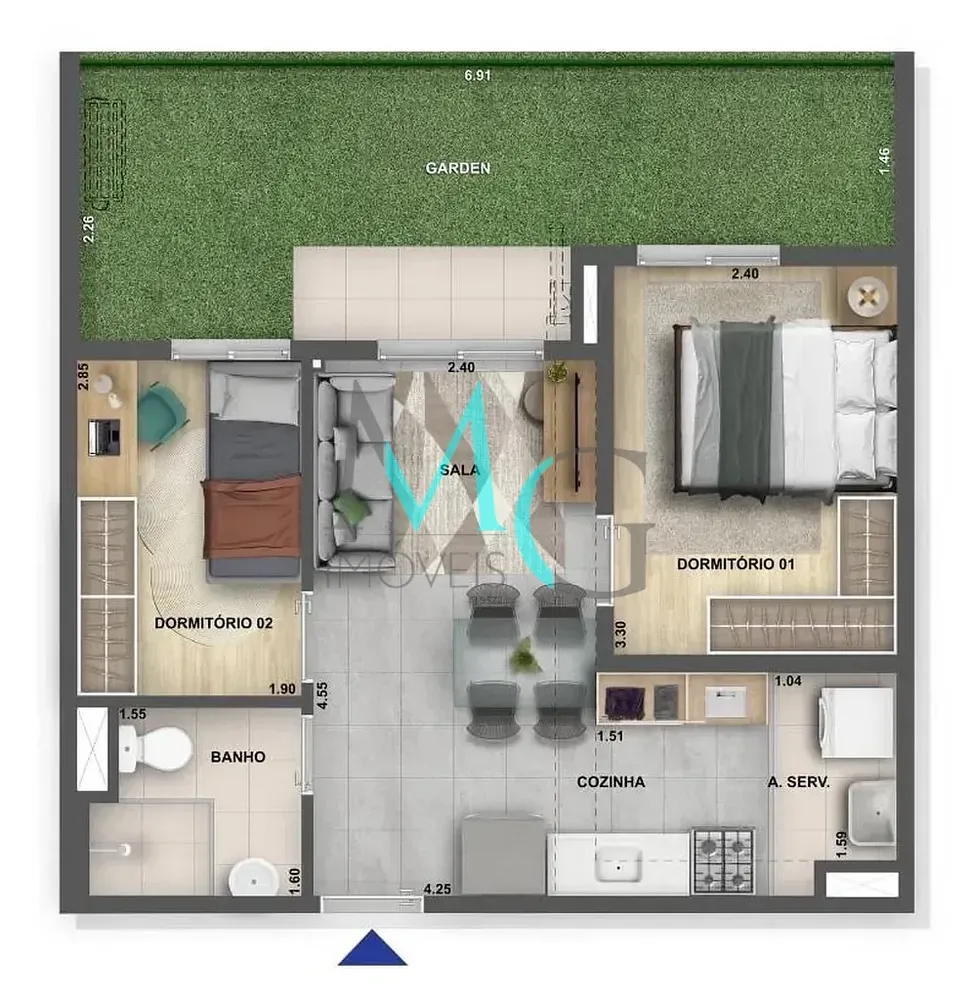 Apartamento, 2 quartos, 41 m² - Foto 19
