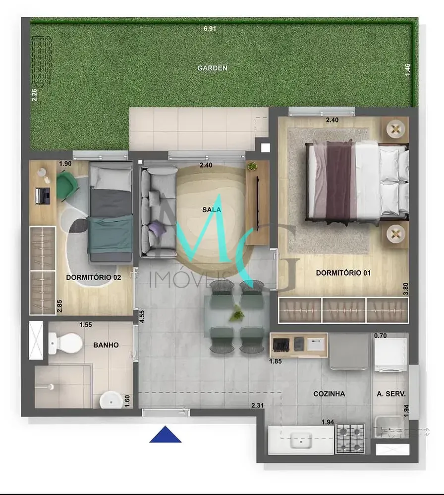 Apartamento, 2 quartos, 52 m² - Foto 20