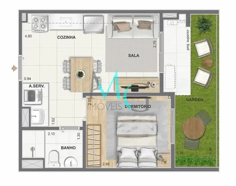 Apartamento, 2 quartos, 50 m² - Foto 28