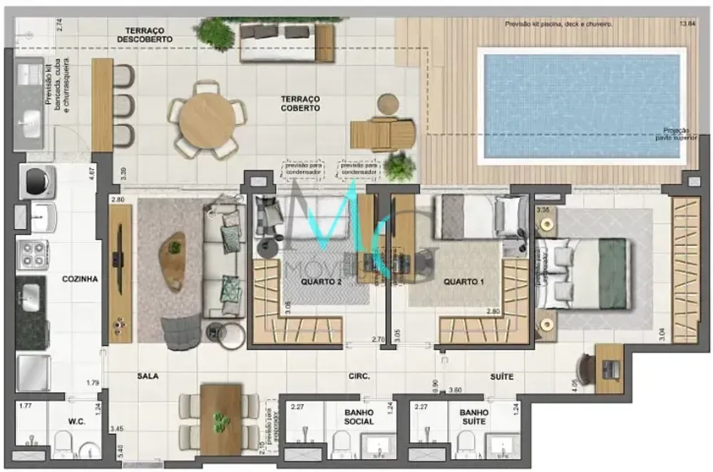 Apartamento, 4 quartos, 165 m² - Foto 64