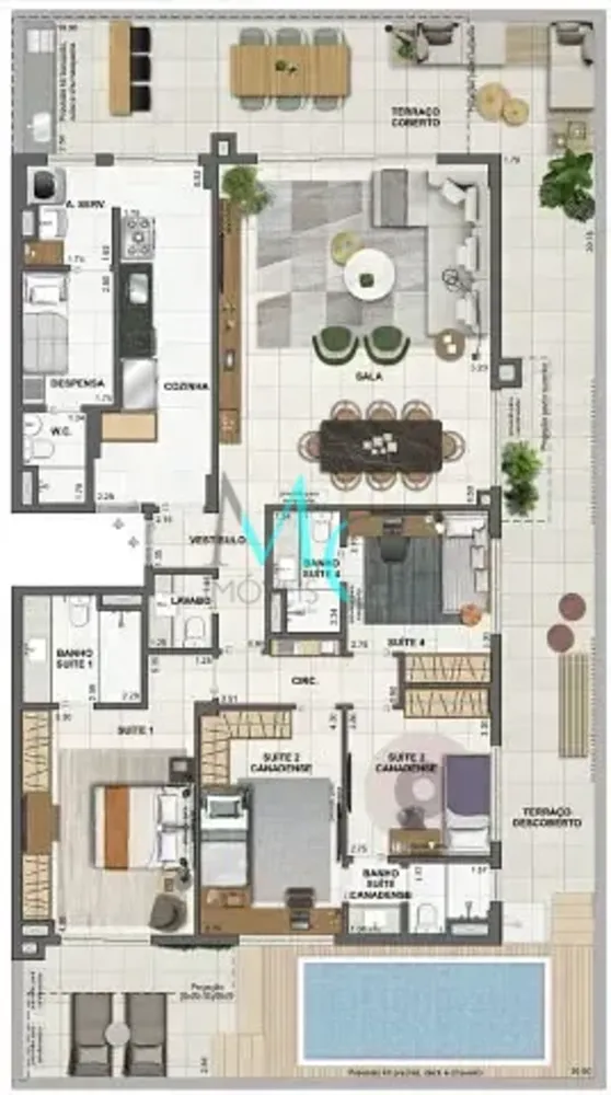 Apartamento, 4 quartos, 165 m² - Foto 46