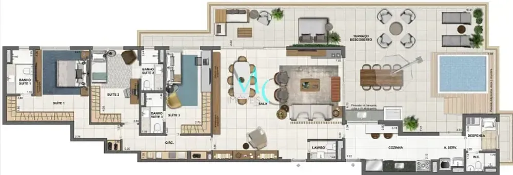 Apartamento, 4 quartos, 165 m² - Foto 49