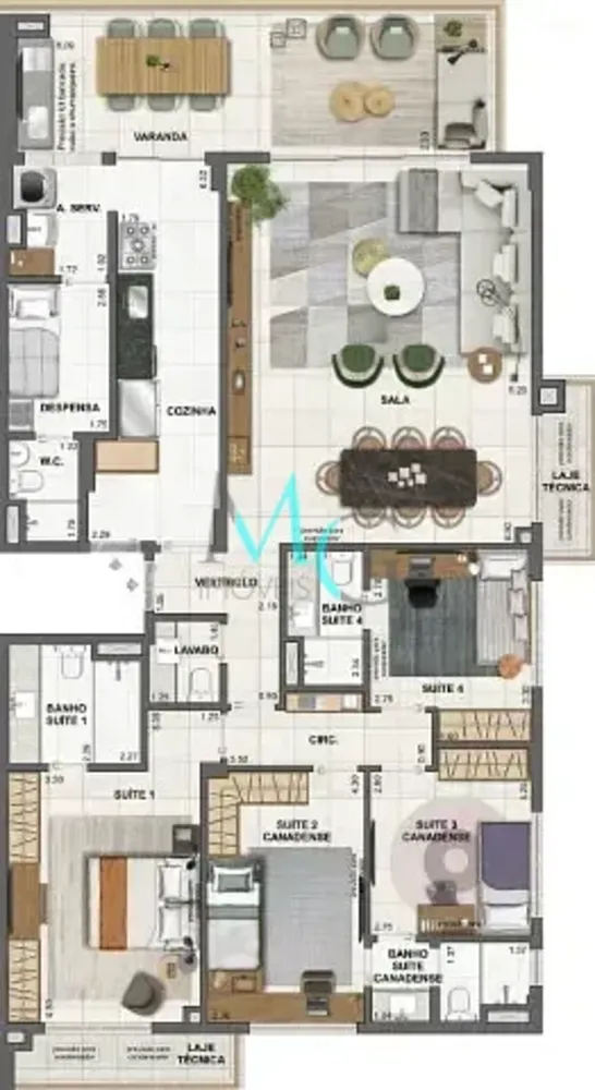 Apartamento, 4 quartos, 165 m² - Foto 41