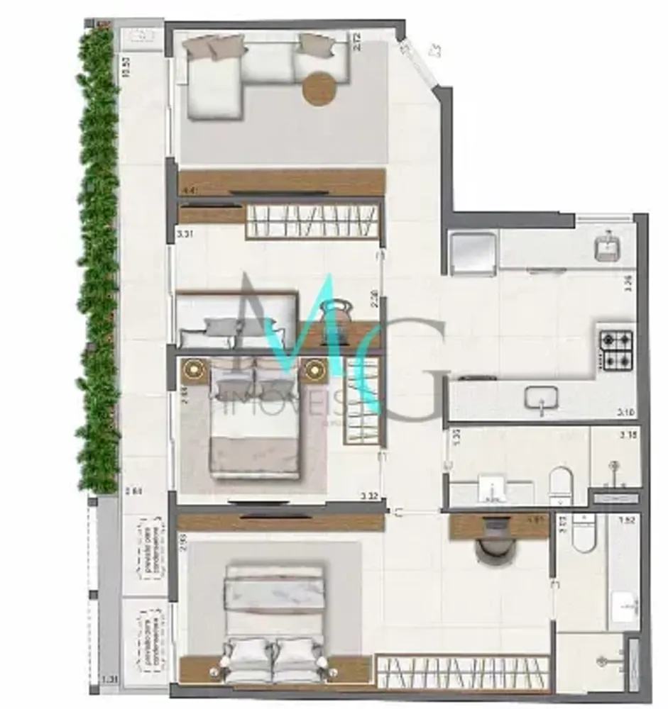 Apartamento, 3 quartos, 83 m² - Foto 18