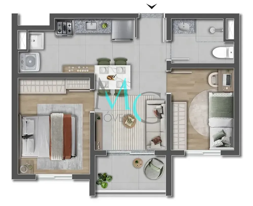 Apartamento, 2 quartos, 53 m² - Foto 12