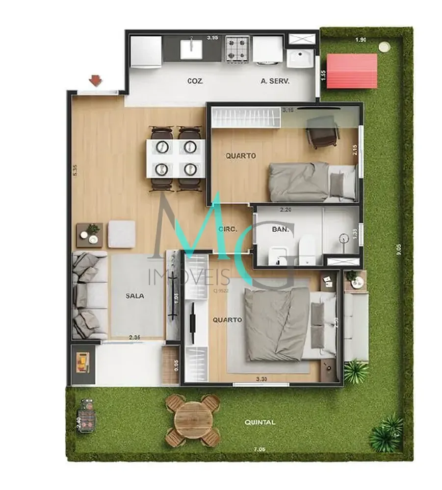 Apartamento, 1 quarto, 29 m² - Foto 27
