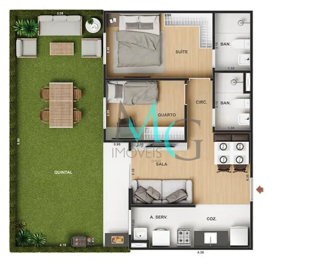 Apartamento, 1 quarto, 29 m² - Foto 28