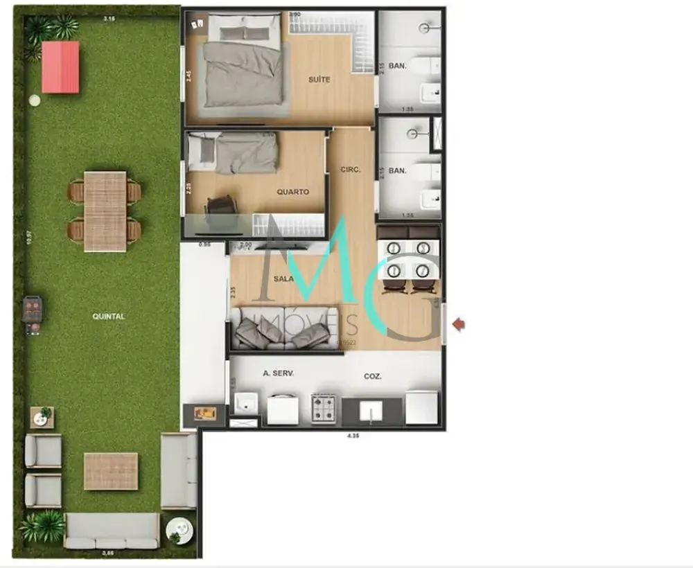 Apartamento, 1 quarto, 29 m² - Foto 29