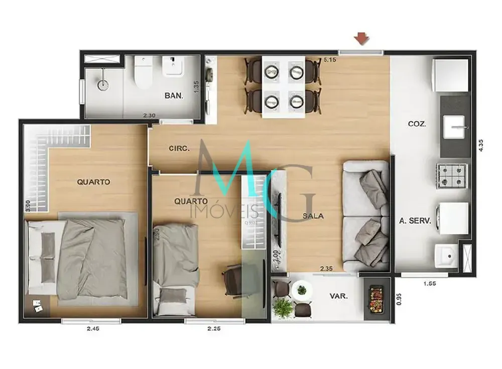 Apartamento, 1 quarto, 29 m² - Foto 23