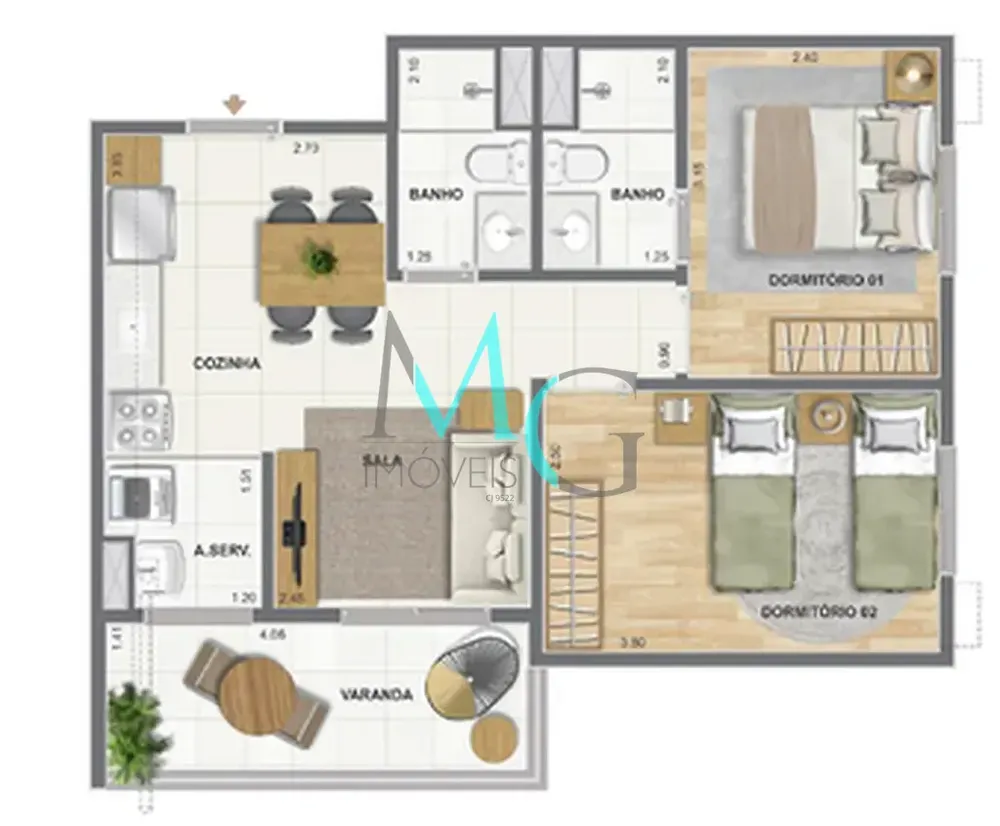 Apartamento, 1 quarto, 31 m² - Foto 25