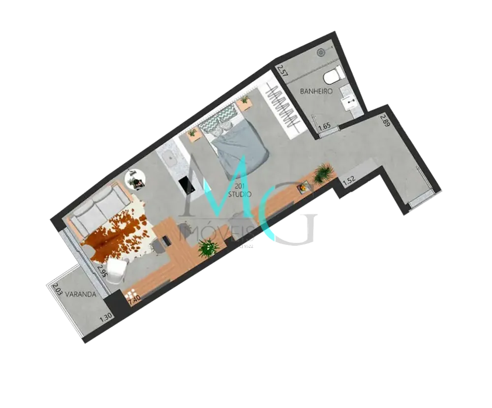 Apartamento, 1 quarto, 52 m² - Foto 67