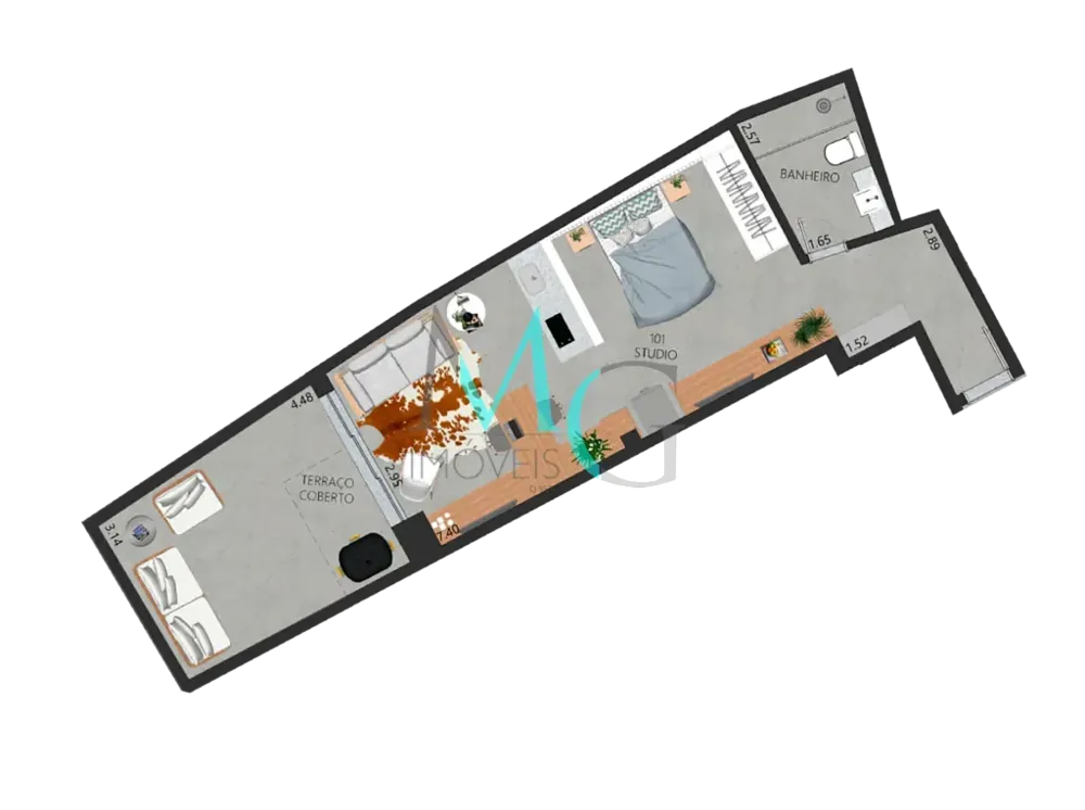 Apartamento, 1 quarto, 52 m² - Foto 11
