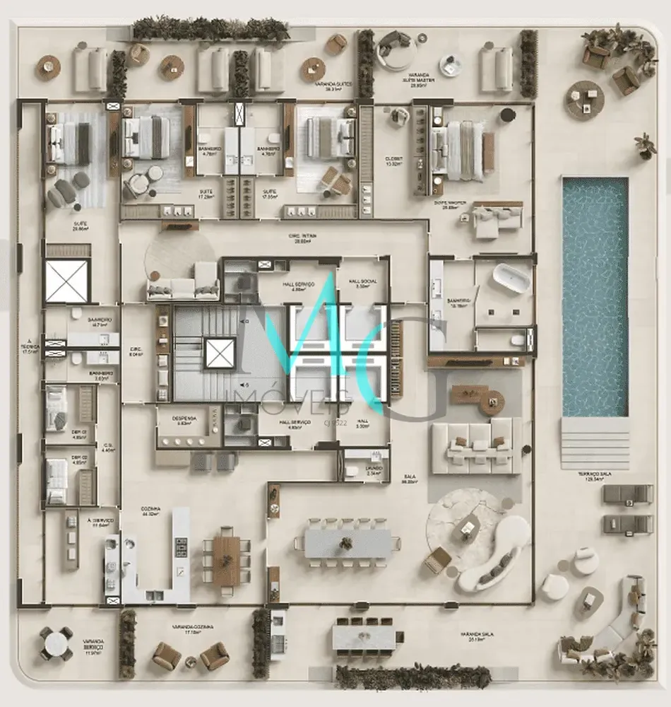 Apartamento, 4 quartos, 462 m² - Foto 38