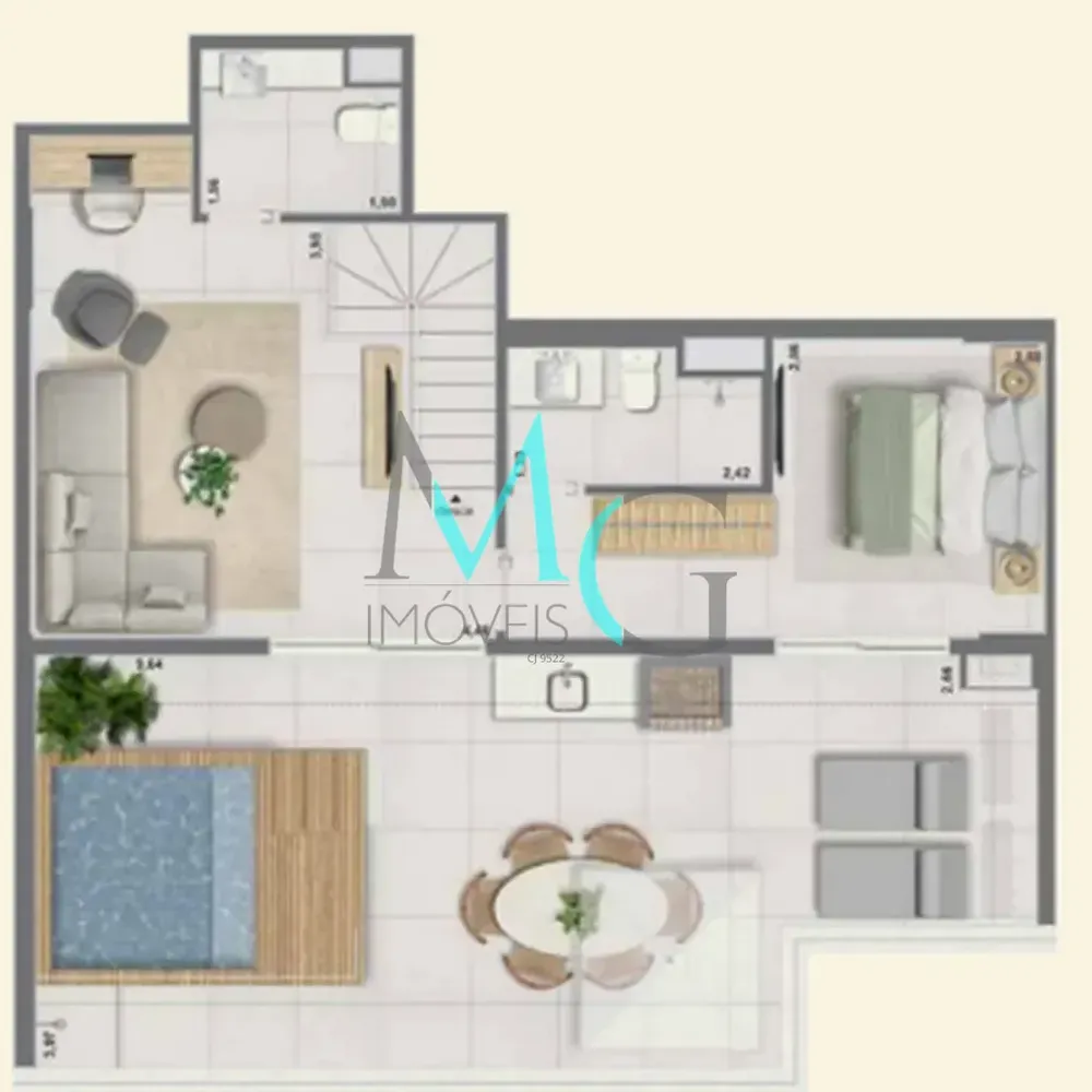 Apartamento, 2 quartos, 81 m² - Foto 62