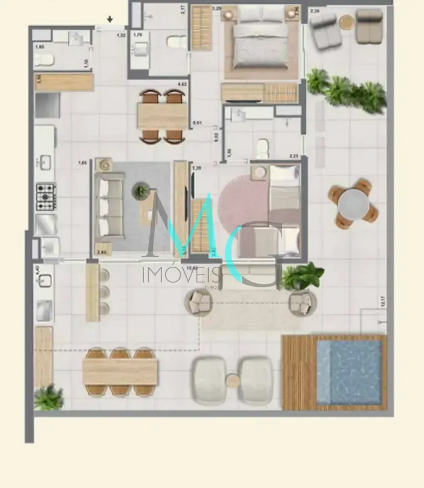 Apartamento, 2 quartos, 81 m² - Foto 60