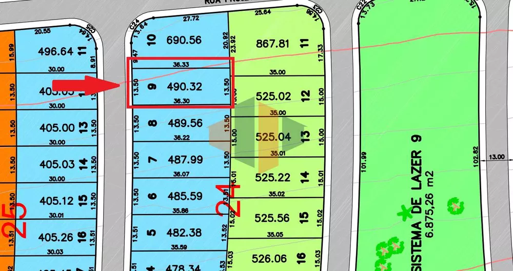 Terreno à venda, 490m² - Foto 2