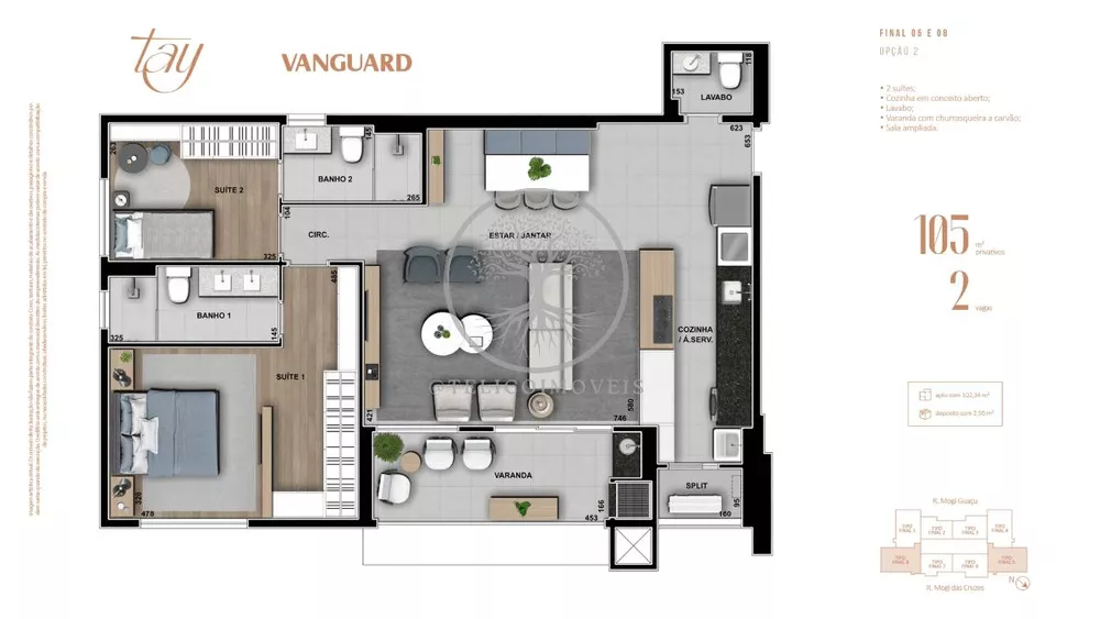 Apartamento, 2 quartos, 105 m² - Foto 8