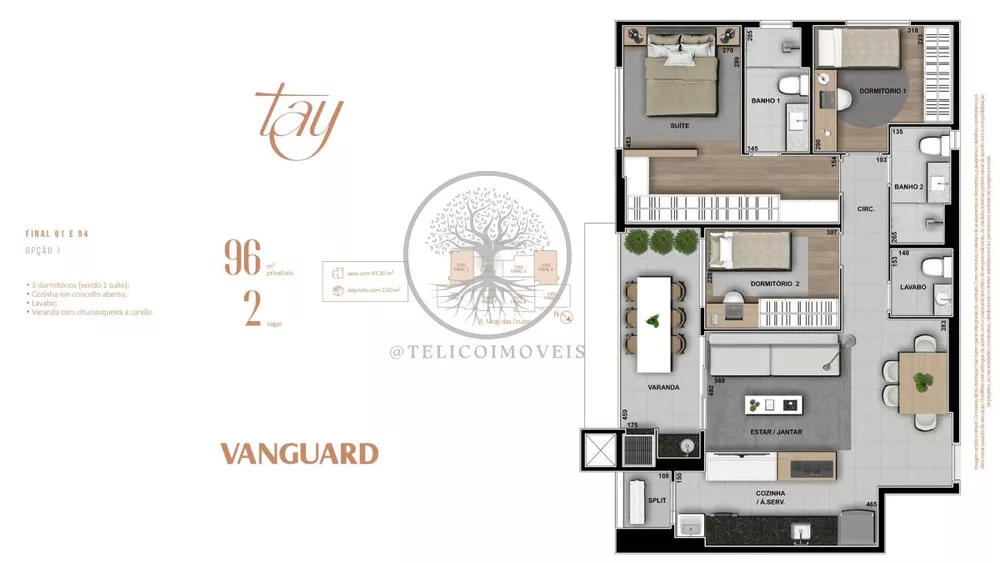 Apartamento à venda com 2 quartos, 105m² - Foto 23