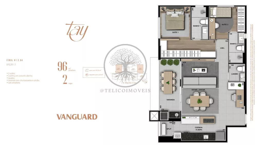 Apartamento à venda com 2 quartos, 105m² - Foto 24