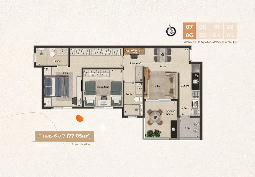 Apartamento, 2 quartos, 77 m² - Foto 11
