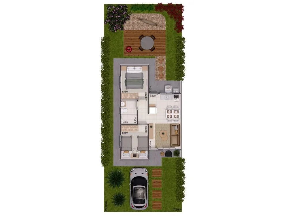 Casa, 2 quartos, 45 m² - Foto 5