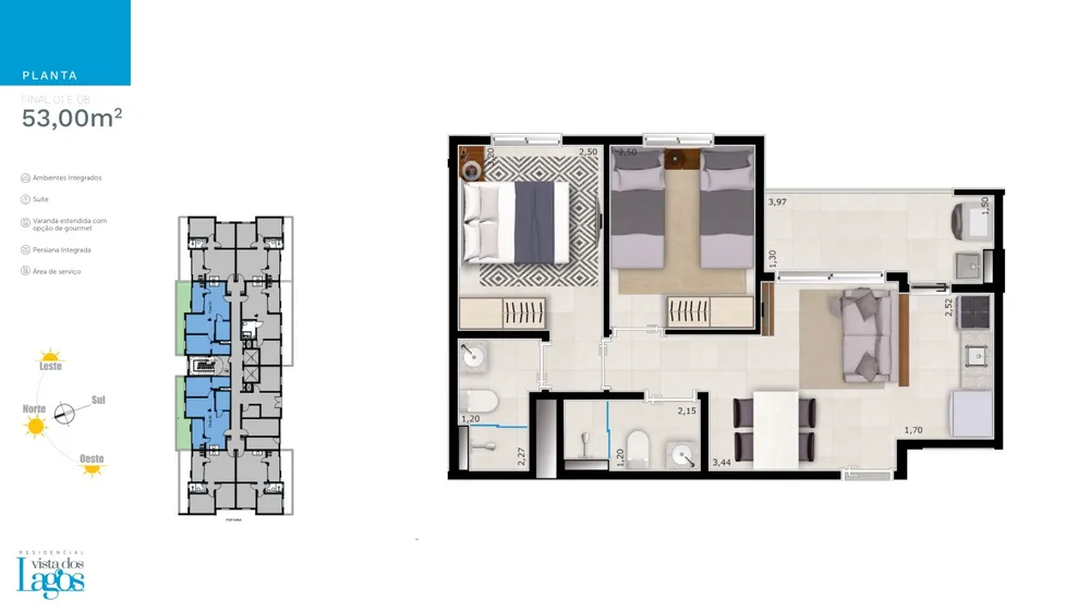 Apartamento, 2 quartos, 48 m² - Foto 11