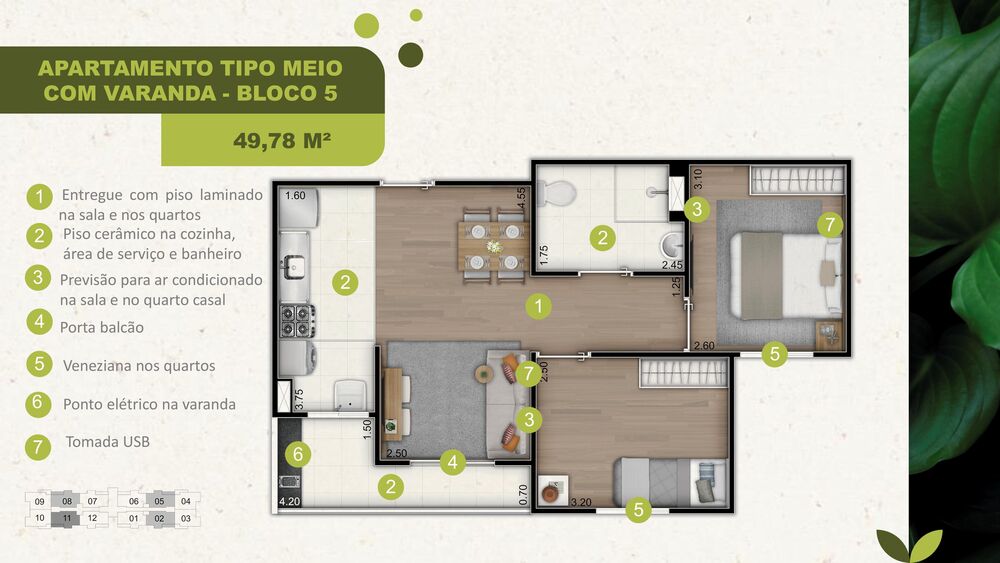 Apartamento à venda com 2 quartos, 47m² - Foto 14