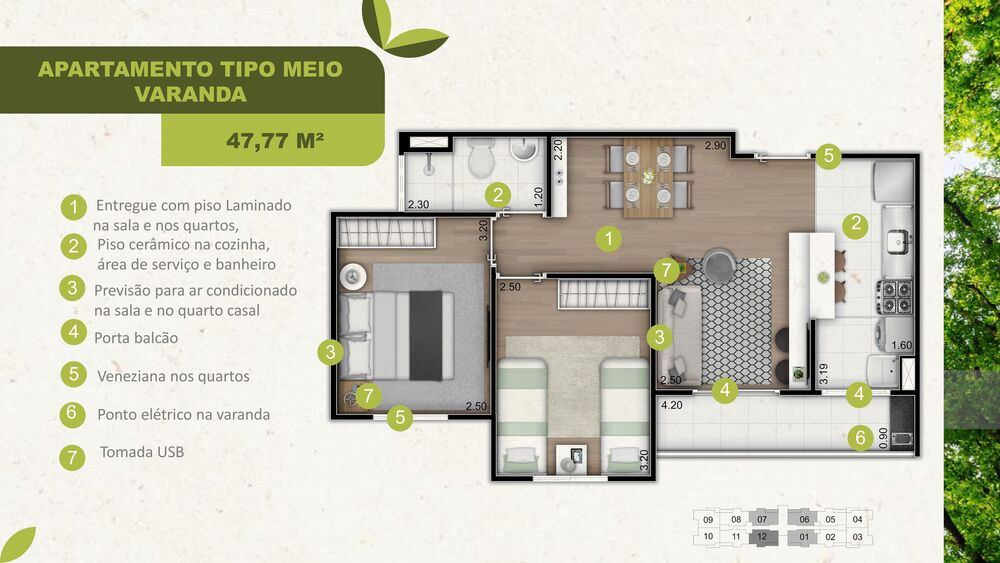 Apartamento à venda com 2 quartos, 47m² - Foto 15