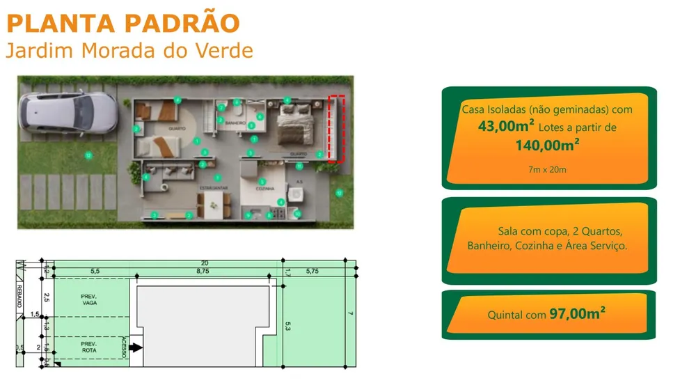 Casa, 2 quartos, 44 m² - Foto 10