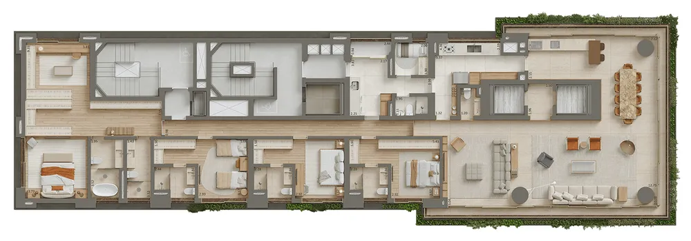 Cobertura, 5 quartos, 736 m² - Foto 3