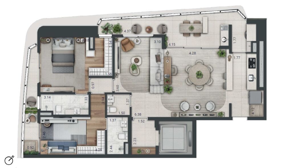 Apartamento, 3 quartos, 129 m² - Foto 7