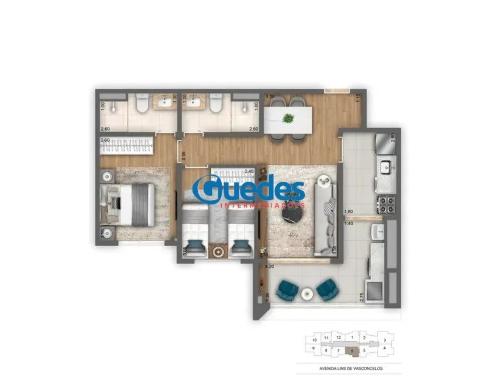 Apartamento, 2 quartos, 62 m² - Foto 18