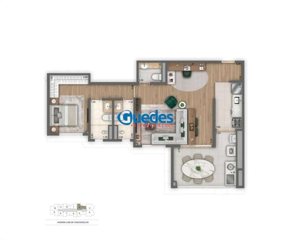 Apartamento, 2 quartos, 62 m² - Foto 21