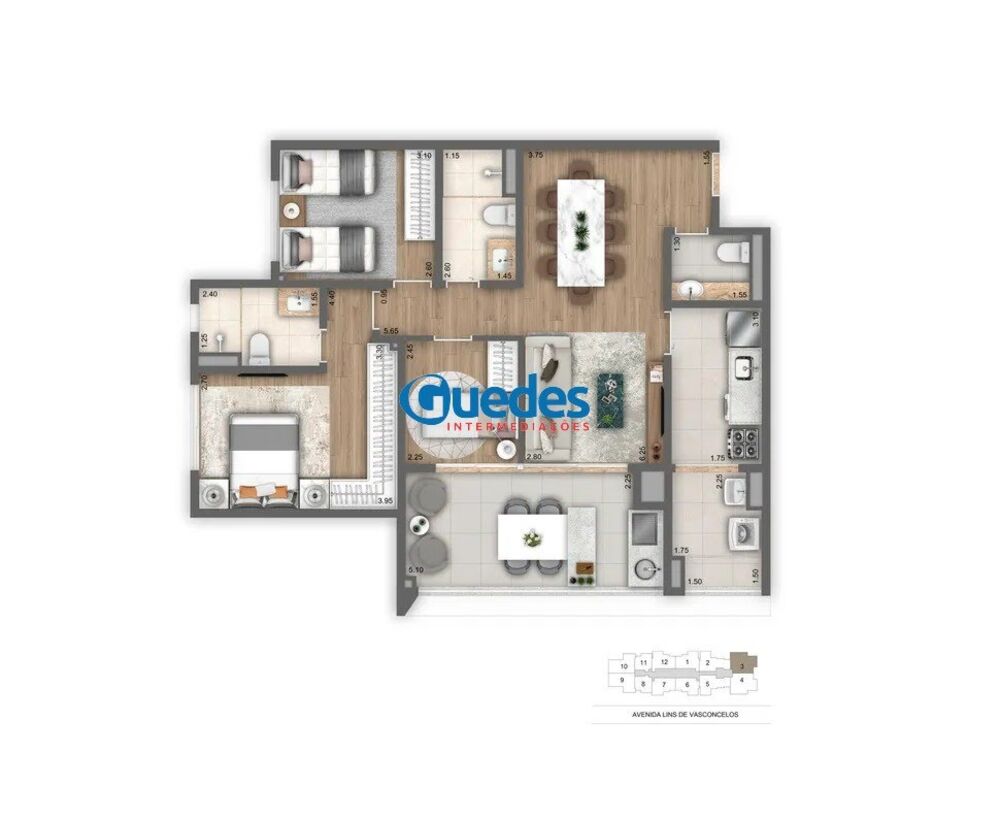 Apartamento, 2 quartos, 62 m² - Foto 7
