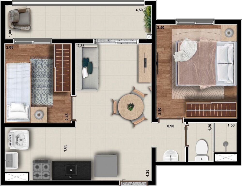 Casa à venda com 3 quartos, 69m² - Foto 2