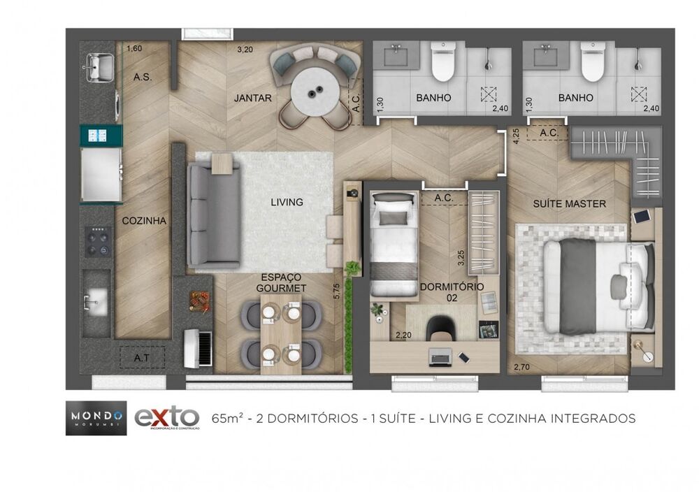 Casa, 2 quartos, 81 m² - Foto 4