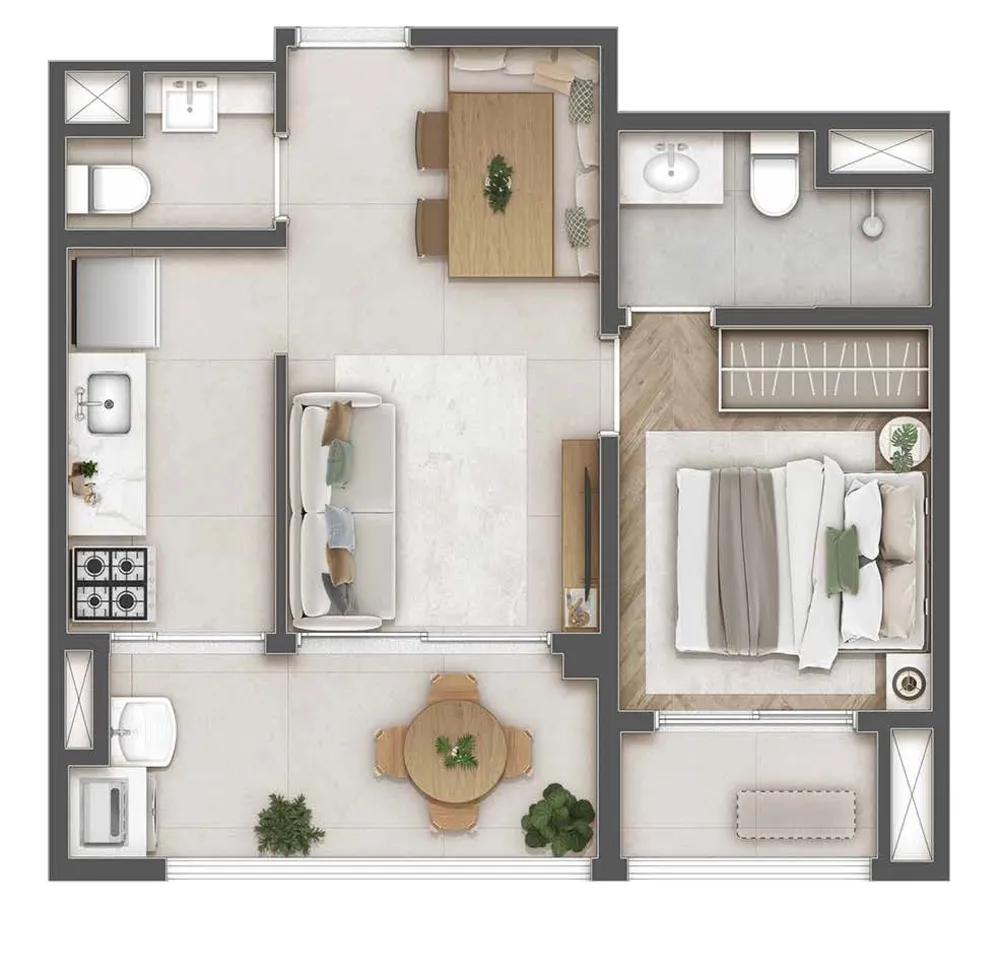 Apartamento, 2 quartos, 63 m² - Foto 9