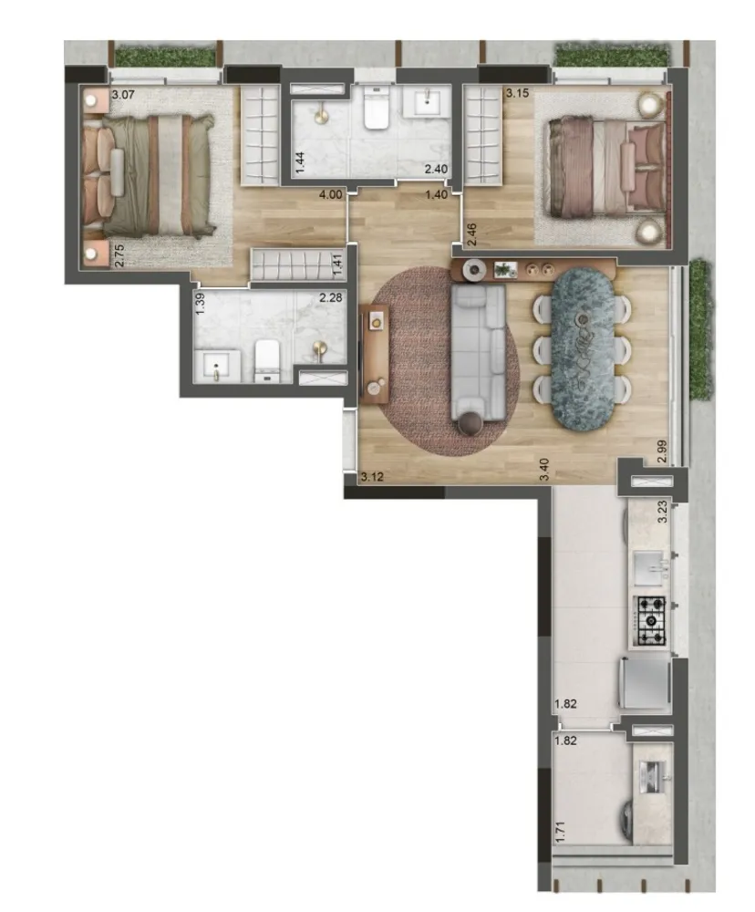 Apartamento, 2 quartos, 64 m² - Foto 15