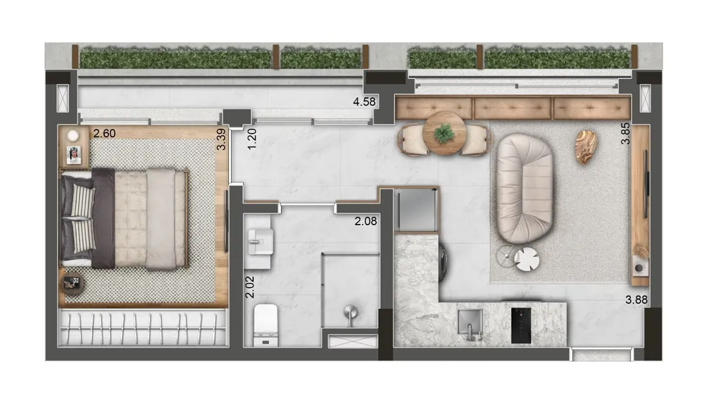 Apartamento, 2 quartos, 64 m² - Foto 2