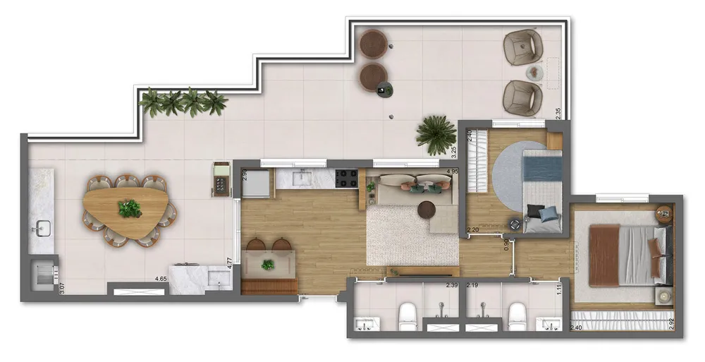 Apartamento, 1 quarto, 38 m² - Foto 4