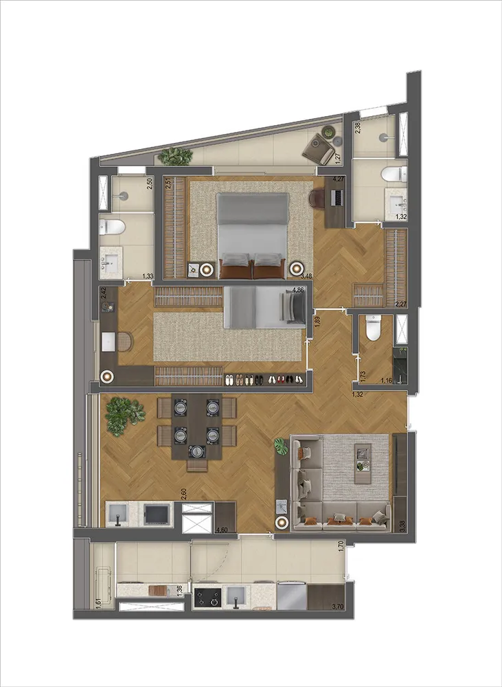 Cobertura, 4 quartos, 260 m² - Foto 8