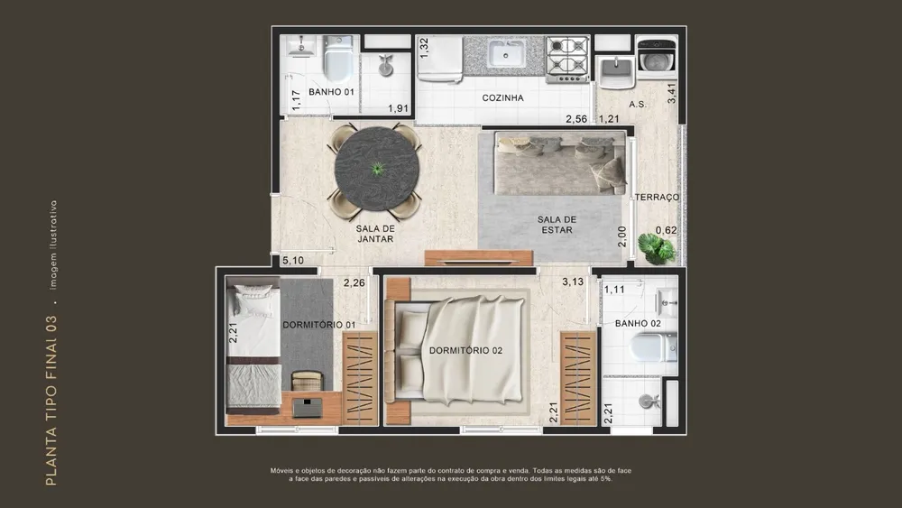 Casa, 2 quartos, 58 m² - Foto 7