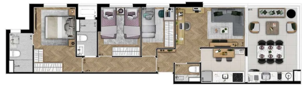 Apartamento, 3 quartos, 78 m² - Foto 6