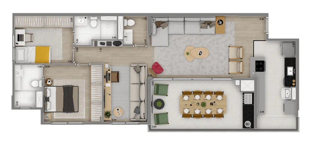 Apartamento, 3 quartos, 94 m² - Foto 6